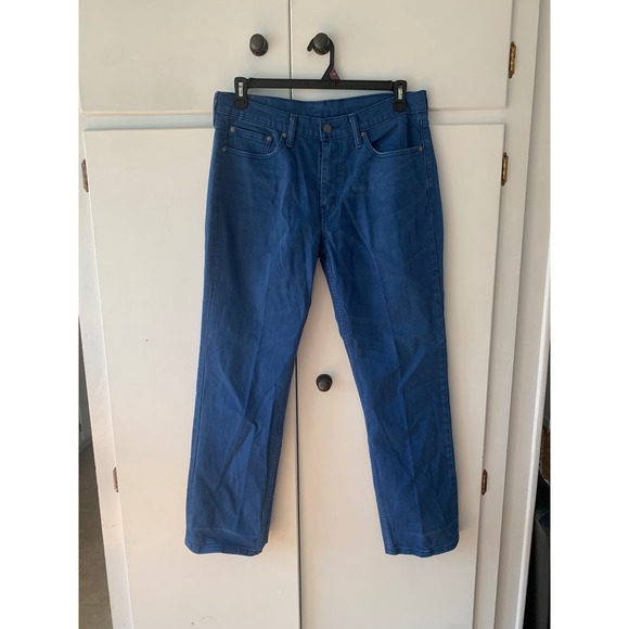 Levi's 514 Straight Fit Jeans Blue Denim Pants Classic Style W33 L30 - Picture 1 of 3